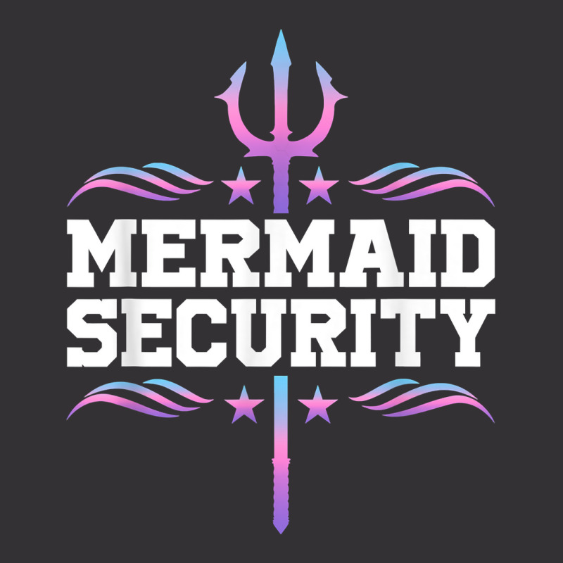 Mermaid Security Tees Mens Boys Swimmer Dad Merdad Trident T Shirt Vintage Hoodie | Artistshot