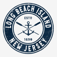 Long Beach Island New Jersey Nj Vintage Boat Anchor & Oars Raglan Base Adjustable Cap | Artistshot