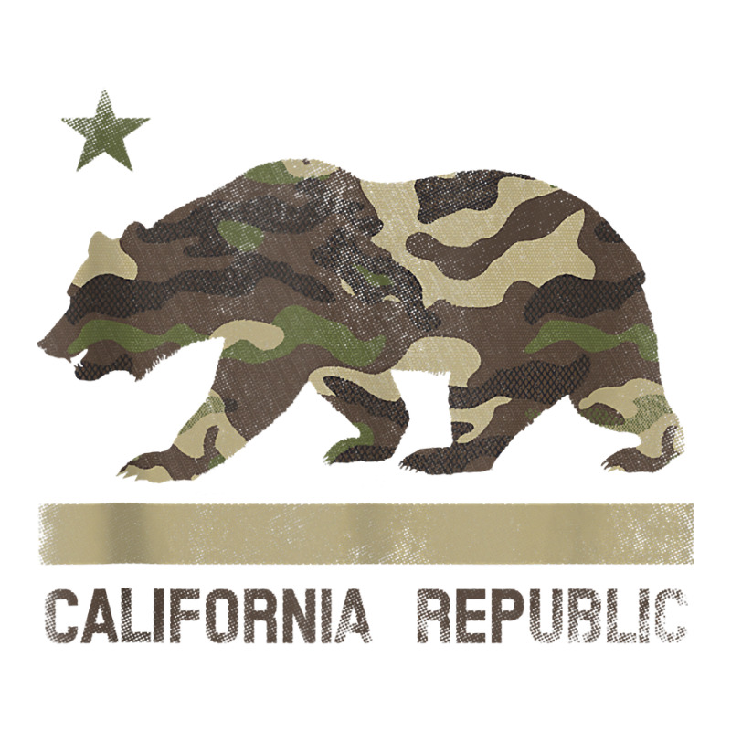 Camouflage California Republic Flag Bear Star Cali La Tshirt Tank Top Unisex Hoodie by paisleafuscaldo | Artistshot