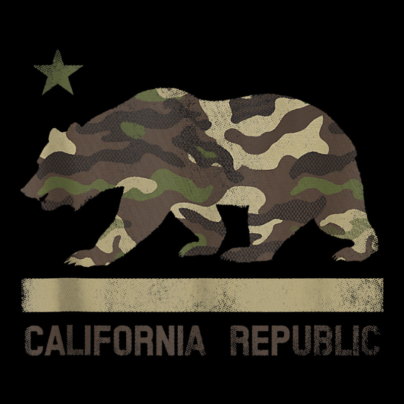 Camouflage California Republic Flag Bear Star Cali La Tshirt Tank Top Men's 3/4 Sleeve Pajama Set by paisleafuscaldo | Artistshot