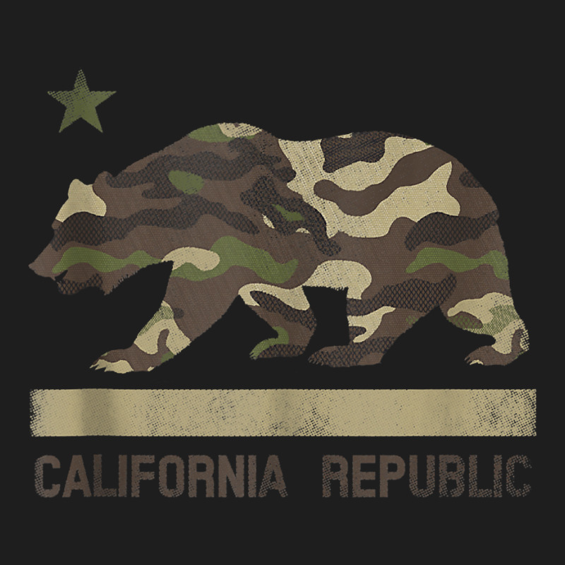 Camouflage California Republic Flag Bear Star Cali La Tshirt Tank Top Classic T-shirt by paisleafuscaldo | Artistshot