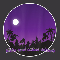 Turks And Caicos Islands By Night With Palms T Shirt Ladies Curvy T-shirt | Artistshot