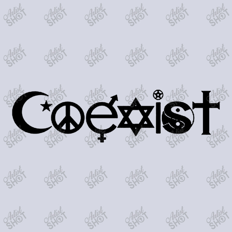 Coexist Symbole1 Fleece Short | Artistshot