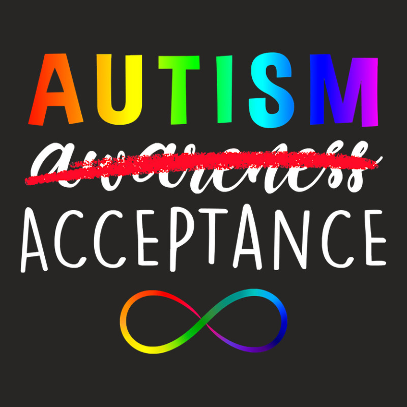 Autism   Red Instead   Acceptance Not Awareness T Shirt Ladies Fitted T-Shirt by Binhthai9809 | Artistshot