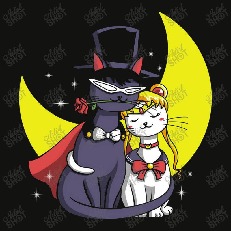 Moonlight Cats Scorecard Crop Tee by Valerie_Art | Artistshot