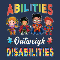 Autism Awareness Boy Abilities Outweigh Disabilities Teacher T Shirt Men Denim Jacket | Artistshot