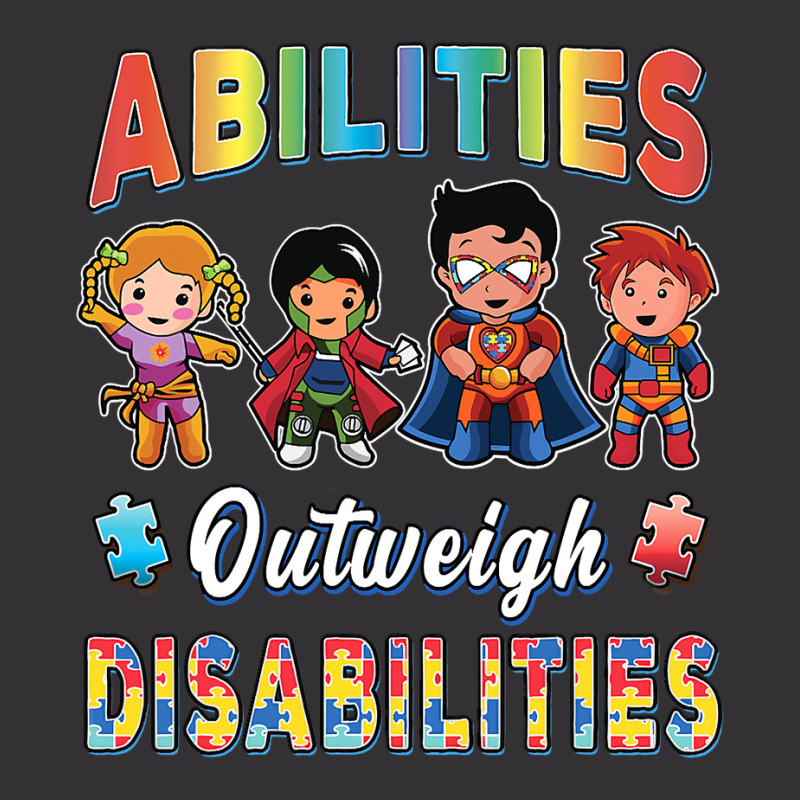 Autism Awareness Boy Abilities Outweigh Disabilities Teacher T Shirt Vintage Hoodie And Short Set by Binhthai9809 | Artistshot