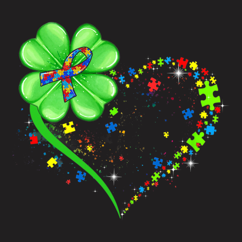 Autism St Patricks Day Clover T-shirt | Artistshot