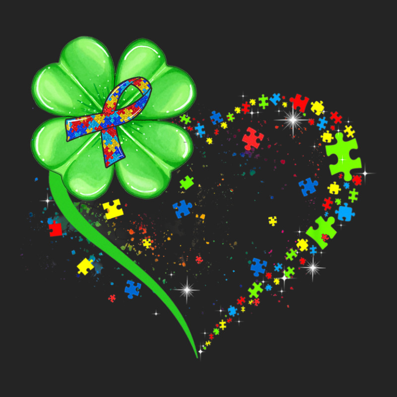 Autism St Patricks Day Clover 3/4 Sleeve Shirt | Artistshot