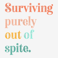 Womens Teens Living Out Of Spite, Surviving Purely Out Of Spite V Neck Front Car Mat | Artistshot