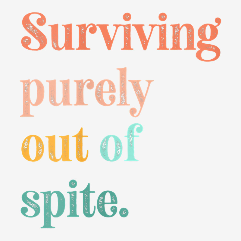 Womens Teens Living Out Of Spite, Surviving Purely Out Of Spite V Neck Front Car Mat | Artistshot