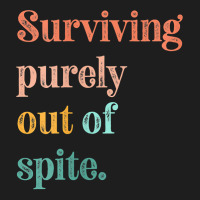 Womens Teens Living Out Of Spite, Surviving Purely Out Of Spite V Neck Classic T-shirt | Artistshot