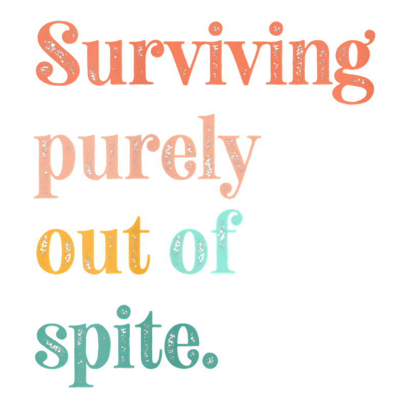 Womens Teens Living Out Of Spite, Surviving Purely Out Of Spite V Neck Sticker | Artistshot