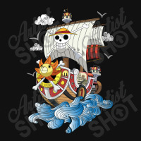 One Piece - Thousand Sunny Pirate Ship Landscape Canvas Print. By Artistshot