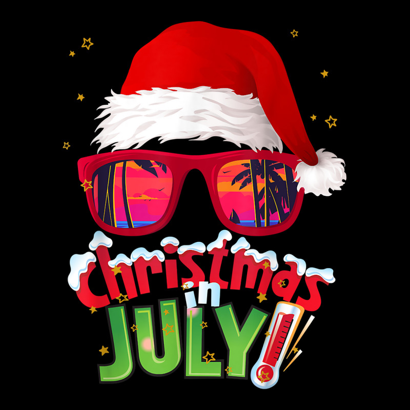 Funny Christmas In July Shirt Summer Santa Sunglasses Xmas T Shirt Pocket T-shirt | Artistshot