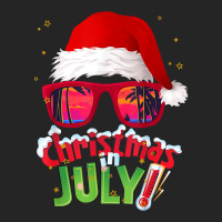 Funny Christmas In July Shirt Summer Santa Sunglasses Xmas T Shirt Unisex Hoodie | Artistshot