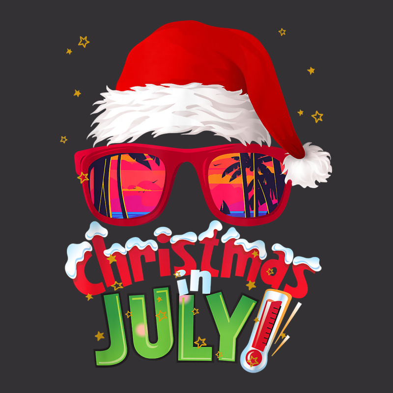 Funny Christmas In July Shirt Summer Santa Sunglasses Xmas T Shirt Vintage Hoodie And Short Set | Artistshot