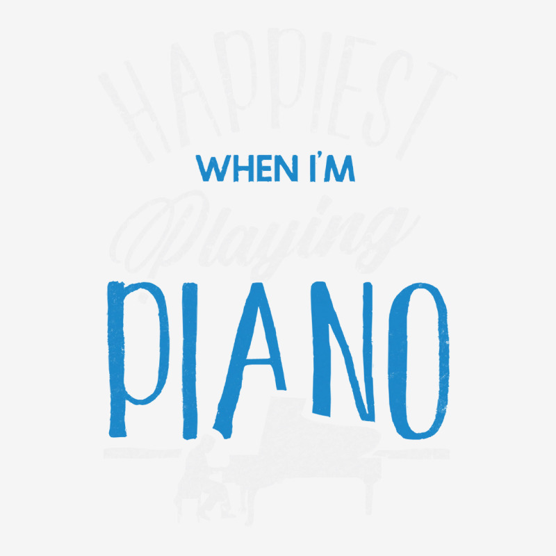 Pianist T  Shirt Pianist Piano Player Keyboard Happiest When Im Playin Youth 3/4 Sleeve | Artistshot