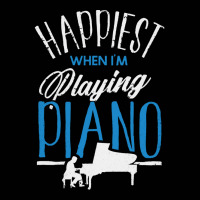 Pianist T  Shirt Pianist Piano Player Keyboard Happiest When Im Playin Toddler 3/4 Sleeve Tee | Artistshot