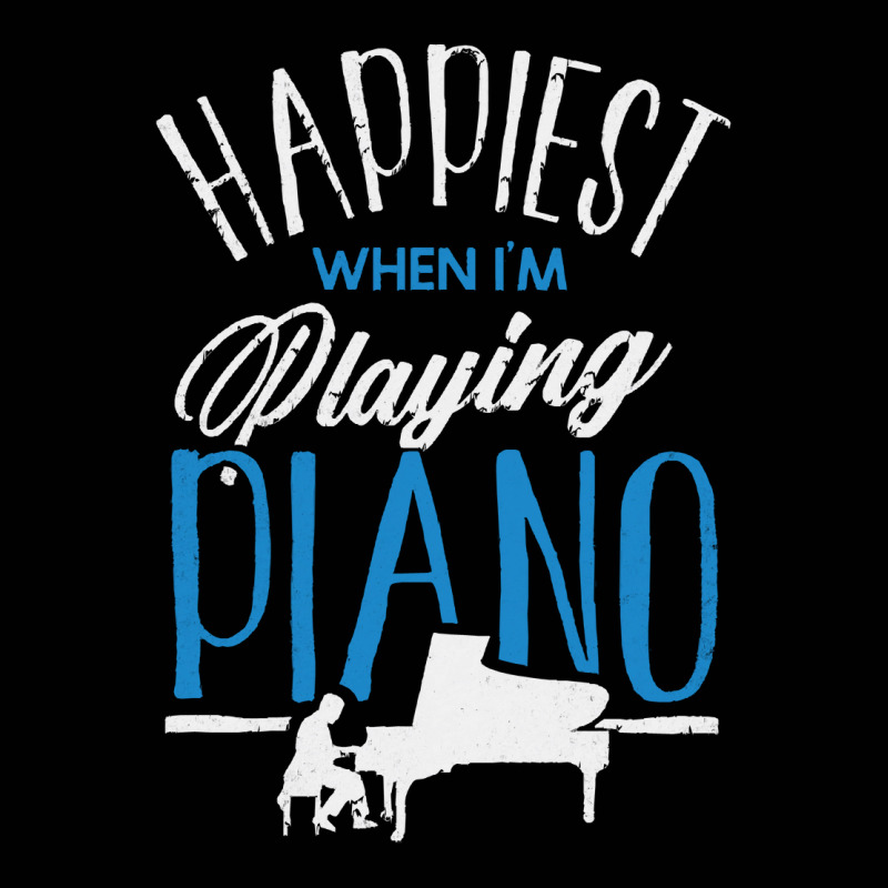 Pianist T  Shirt Pianist Piano Player Keyboard Happiest When Im Playin Toddler 3/4 Sleeve Tee | Artistshot