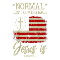 Normal Isn't Coming Back But Jesus Is Revelation 14 Costume T Shirt Men's 3/4 Sleeve Pajama Set | Artistshot