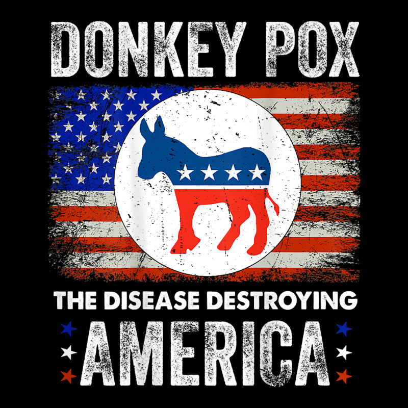 Donkey Pox The Disease Destroying America Back Print T Shirt V-neck Tee | Artistshot