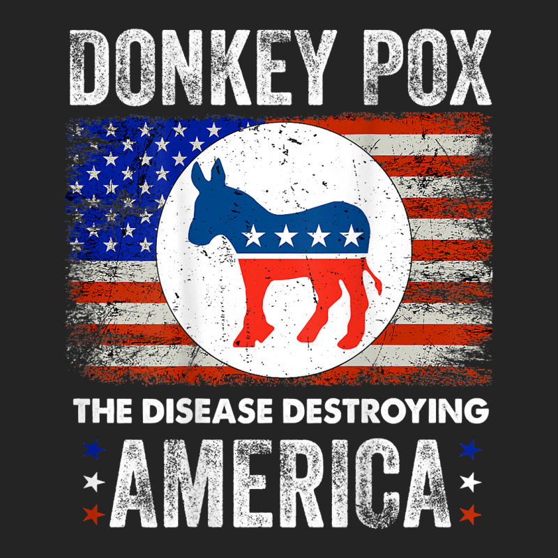 Donkey Pox The Disease Destroying America Back Print T Shirt 3/4 Sleeve Shirt | Artistshot