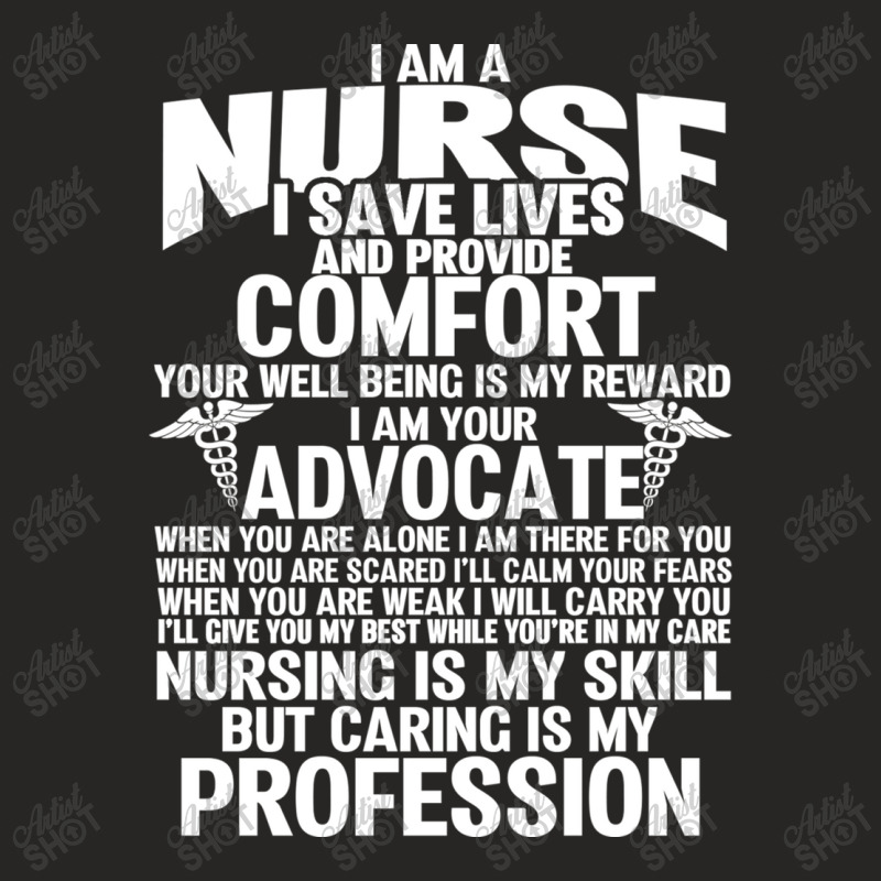 Nursing Is My Skill But Caring Is My Profession Ladies Fitted T-Shirt by CUSER3146 | Artistshot