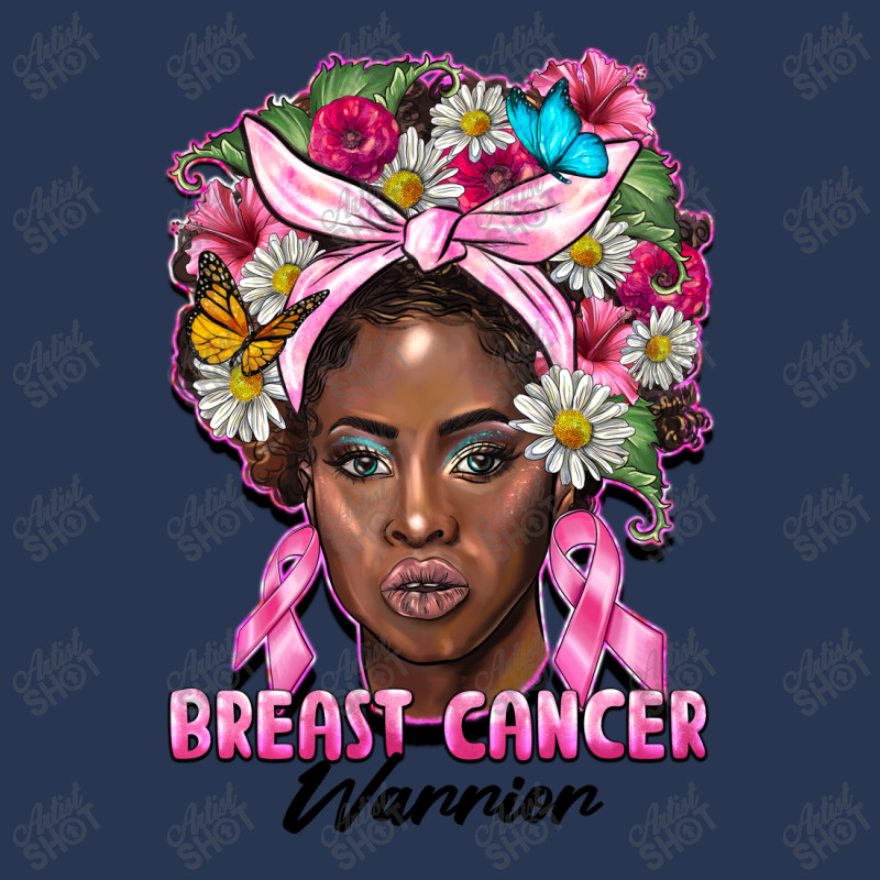 Breast Cancer Warrior Black Woman Men Denim Jacket | Artistshot