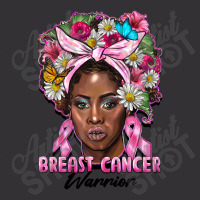 Breast Cancer Warrior Black Woman Vintage Hoodie | Artistshot