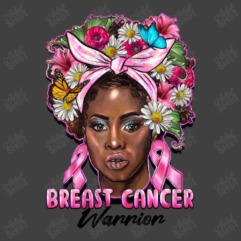 Breast Cancer Warrior Black Woman Vintage T-shirt | Artistshot