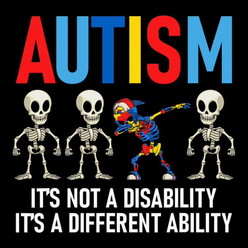 Dabbing Skeleton Not A Disability Autism Awareness Pocket T-Shirt by LindsayYuha | Artistshot