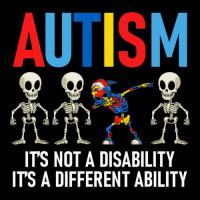 Dabbing Skeleton Not A Disability Autism Awareness Maternity Scoop Neck T-shirt | Artistshot