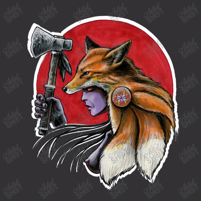 T Shirt Warrior Fox Woman Vintage Hoodie | Artistshot