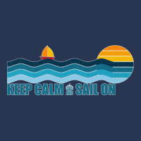 Keep Calm And Sail On   Sailing, Sailboat Retro Sunset Premium T Shirt Men Denim Jacket | Artistshot