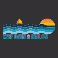 Keep Calm And Sail On   Sailing, Sailboat Retro Sunset Premium T Shirt Vintage Hoodie And Short Set | Artistshot