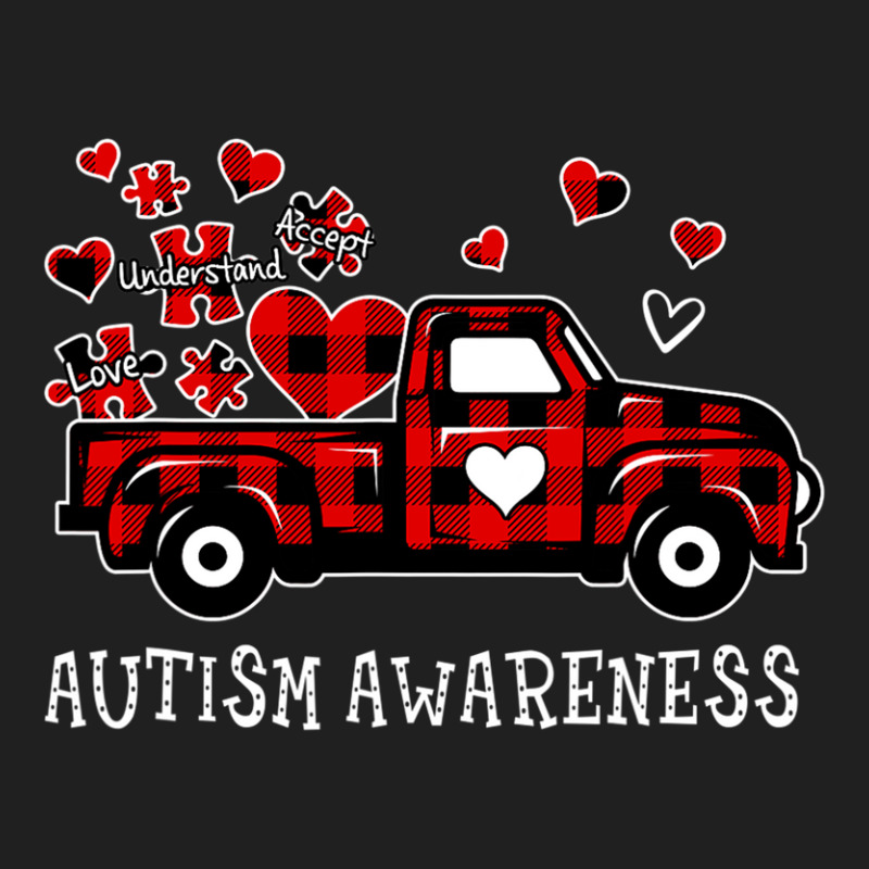 Love Accept Understand Heart Truck Valentines Autism Ladies Polo Shirt by LindsayYuha | Artistshot