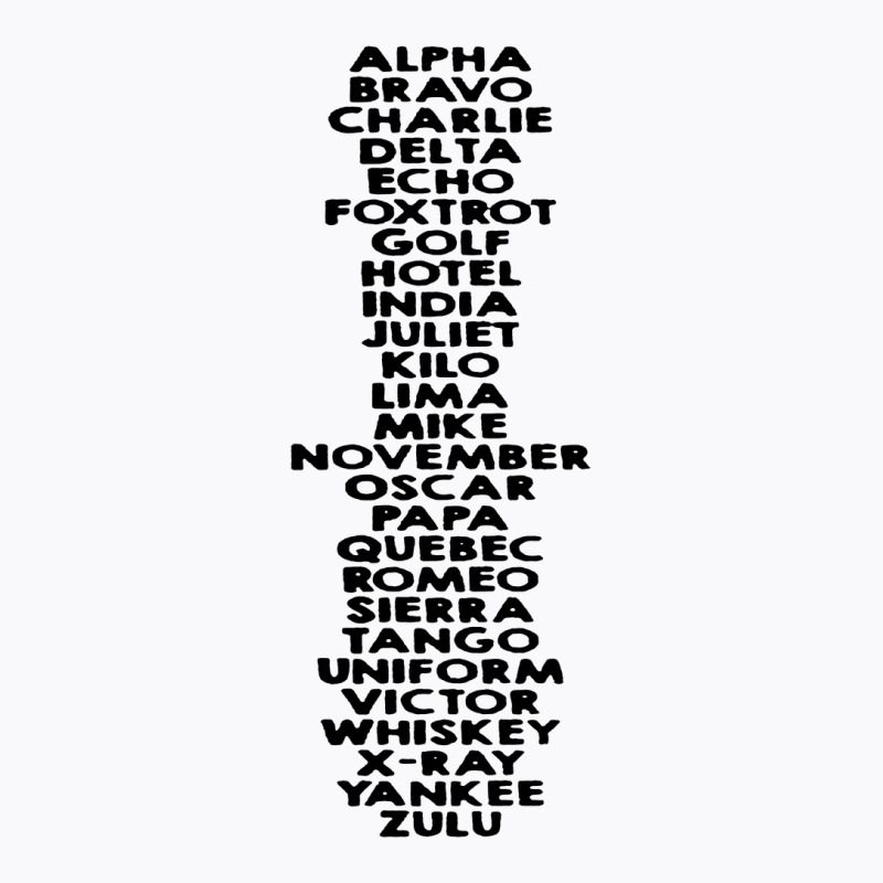 Phonetic Alphabet T-shirt | Artistshot