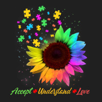 Sunflower Autism Awareness Day Accept Understand Love Ladies Polo Shirt | Artistshot