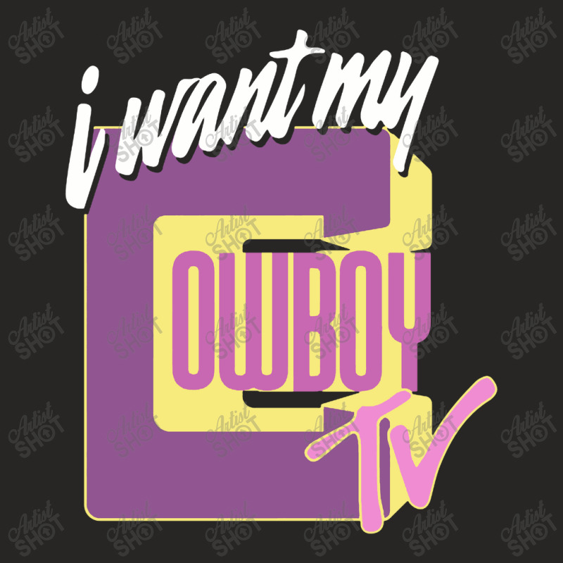 I Want My Cowboy Tv Ladies Fitted T-Shirt by Monica Store | Artistshot