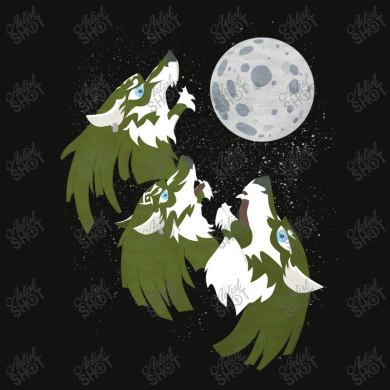 Three Wolf Link Moon Scorecard Crop Tee by time5803 | Artistshot