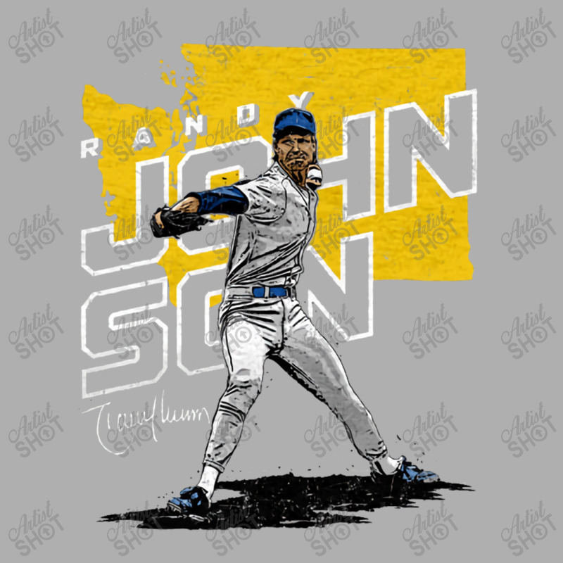 Randy Johnson Player Map Ladies Fitted T-Shirt by kr205 | Artistshot