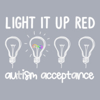 Wear Red Instead Autism Acceptance In April 2022 T Shirt Tank Dress | Artistshot