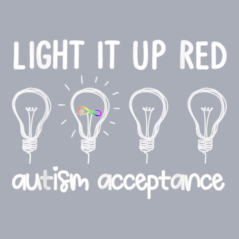 Wear Red Instead Autism Acceptance In April 2022 T Shirt Tank Dress by James William | Artistshot