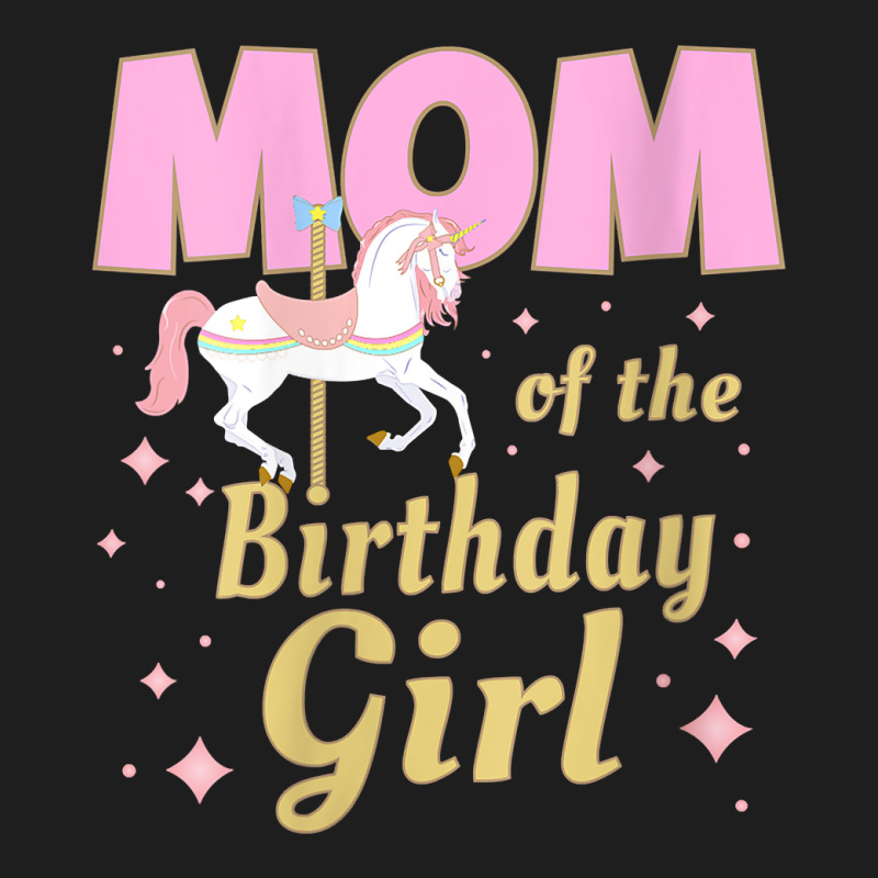 Womens Carousel Party Family Matching Mom 1st First Birthday Girl V Ne Classic T-shirt | Artistshot