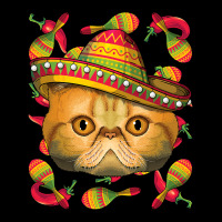 Cinco De Mayo Exotic Shorthair Sombrero Mexican Cat Fiesta T Shirt Cropped Sweater | Artistshot