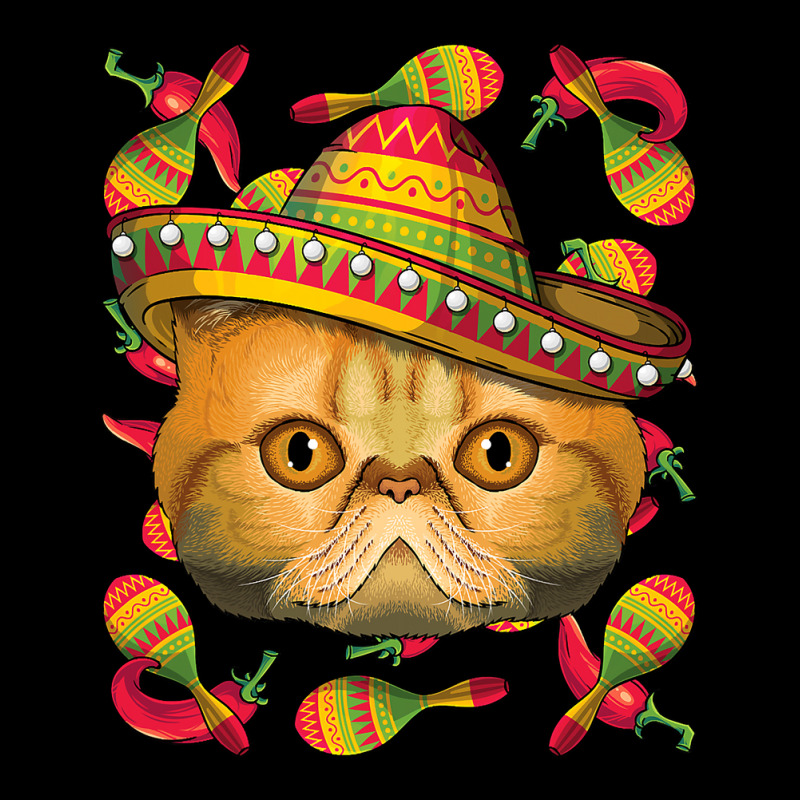 Cinco De Mayo Exotic Shorthair Sombrero Mexican Cat Fiesta T Shirt Cropped Sweater by Binhthai9809 | Artistshot