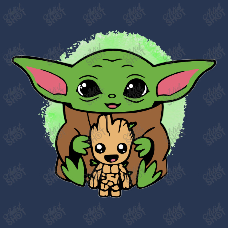 Baby Yoda And Wood Men Denim Jacket | Artistshot