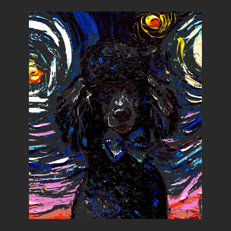 Poodle T  Shirt Standard Black Poodle Night ( Portrait) T  Shirt Printed hat by jaylinconsidine282 | Artistshot