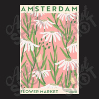 Flower Market - White Flower Amsterdam T-shirt | Artistshot